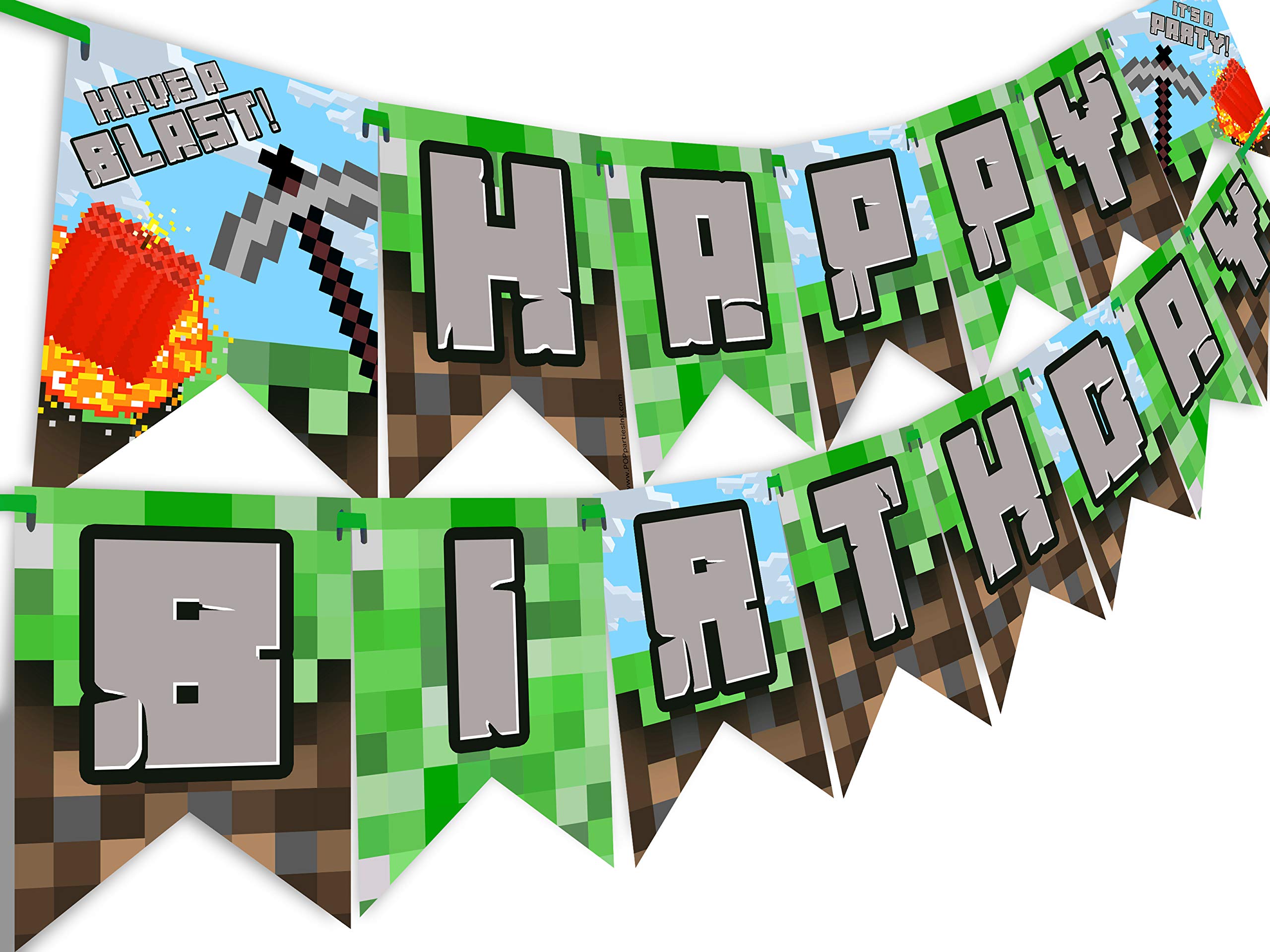 Mine Craft Birthday Decorations